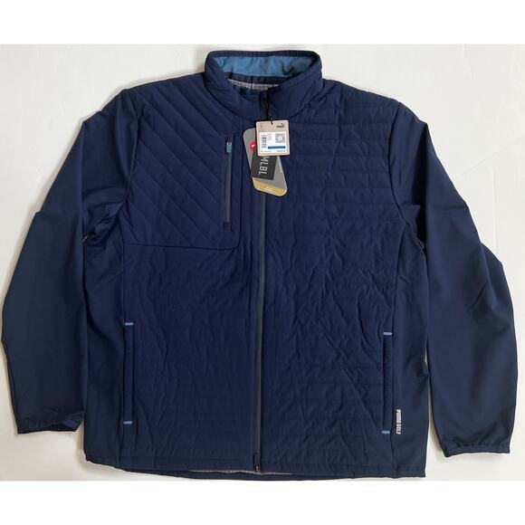 Puma Scotia Quilted Golf Jacket Navy Blue 621525 02 Men's Size XL New - Picture 10 of 16